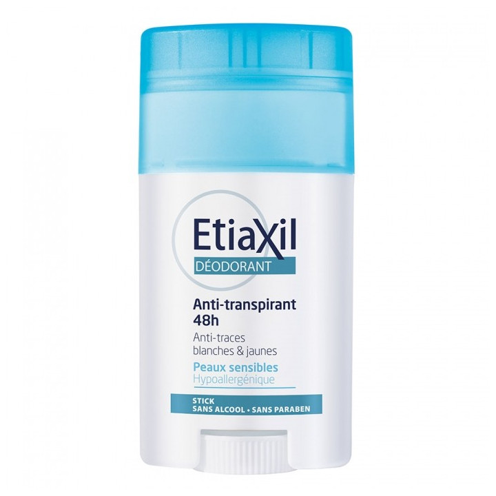 ETIAXIL ANTI TRANSPIRANT 48H PEAUX SENSIBLES STICK 40ML