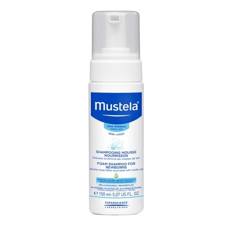 Mustela Baby Foam Shampoo for infants. Diffuser of 150ML