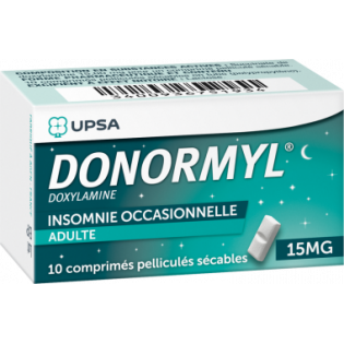 Donormyl 15mg 10 dry film-coated tablets