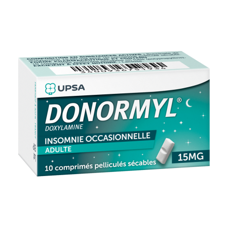 Donormyl 15mg 10 comprimés pelliculés secables