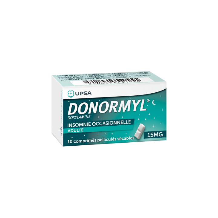 Donormyl 15mg 10 comprimés pelliculés secables