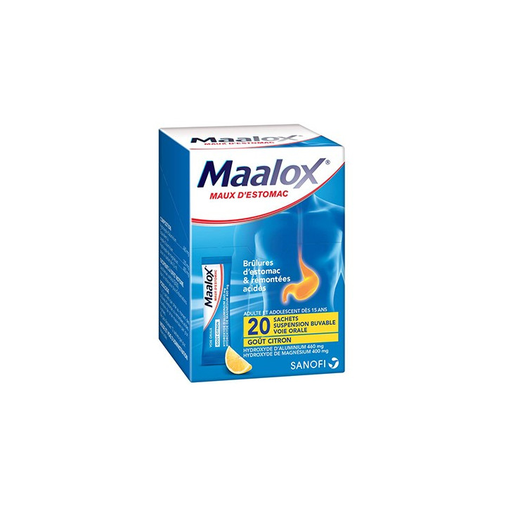 Maalox maux d'estomac suspension buvable 20 sachets