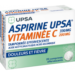 Aspirin Upsa Vitamin C - 20 effervescent tablets