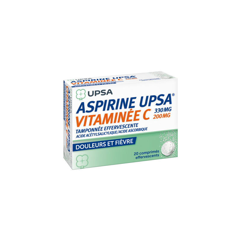 Aspirine Upsa Vitamine C - 20 comprimés effervescents Aspirine Upsa Vitamine C - 20 comprimés effervescents
