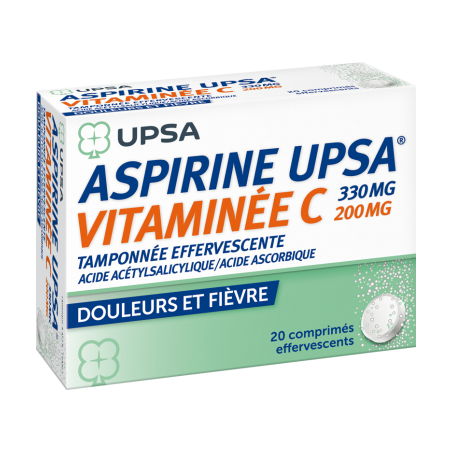 Aspirin Upsa Vitamin C - 20 effervescent tablets