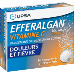 Efferalgan Vitamin C 16 effervescent tablets