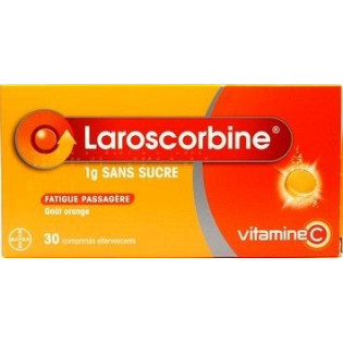Laroscorbine sugar free 1000mg 30 effervescent tablets