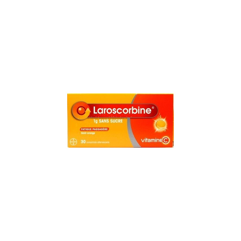 Laroscorbine sugar free 1000mg 30 effervescent tablets