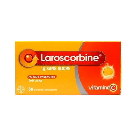 Laroscorbine sans sucre 1000mg 30 comprimés effervescents