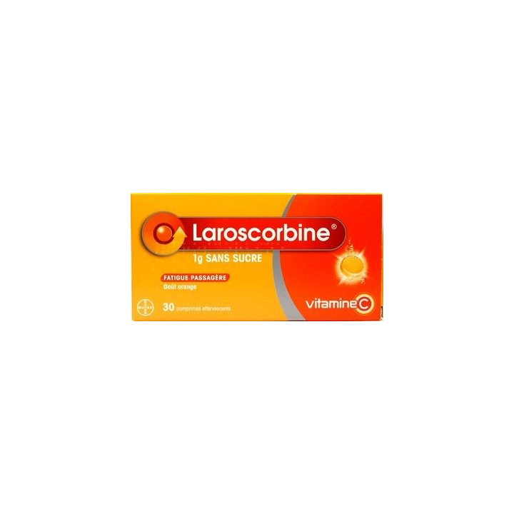 Laroscorbine sans sucre 1000mg 30 comprimés effervescents