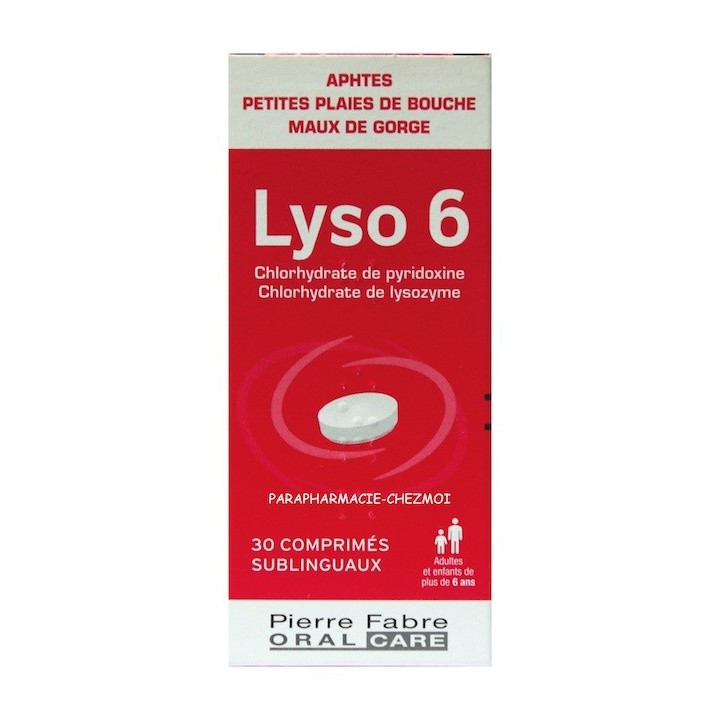 Lyso 6 30 comprimés sublinguals