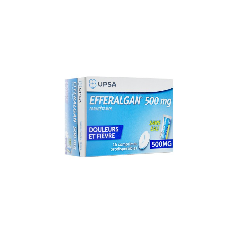 Efferalganodis 500mg 16 orodispersible tablets