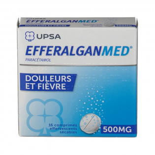 Efferalgan 500mg UPSA boîte de 16 cps effervescents sécables