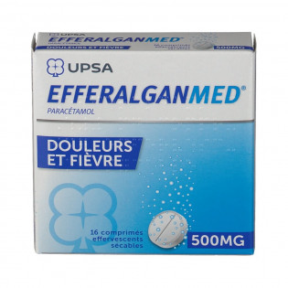Efferalgan 500mg UPSA box of 16 effervescent cps secables