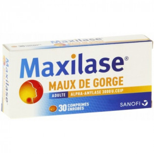 Maxilase Adult 3000IU 30 Coated Tablets