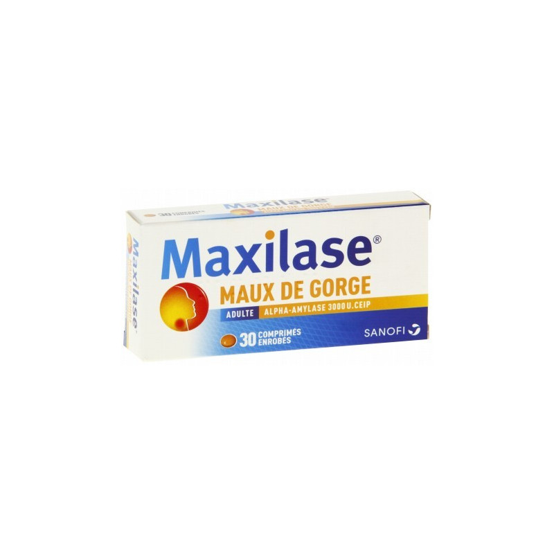 Maxilase Adult 3000IU 30 Coated Tablets