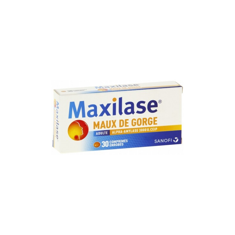 Maxilase Adulte 3000IU 30 comprimés enrobés