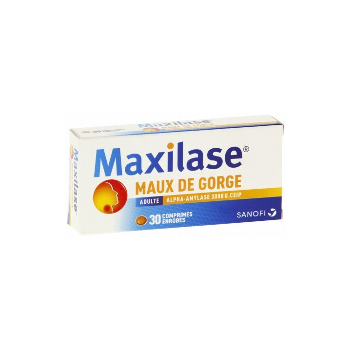 Maxilase Adulte 3000IU 30 comprimés enrobés