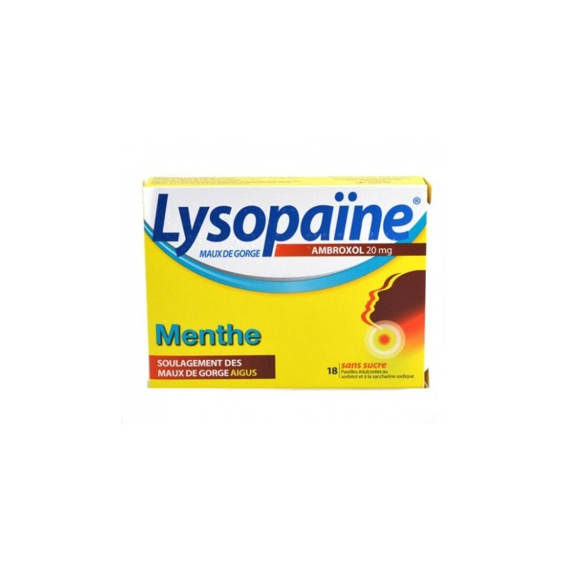 Lysopadol sans sucre menthe 20mg 20 pastilles Lysopadol sans sucre menthe 20mg 20 pastilles