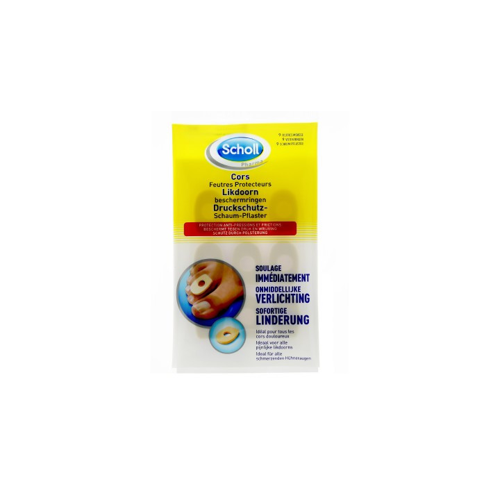 SCHOLL 9 FEUTRES MOUSSES PROTECTEURS POUR LES CORS