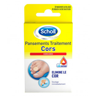 SCHOLL 8 BANDAGES FOR CORNS 