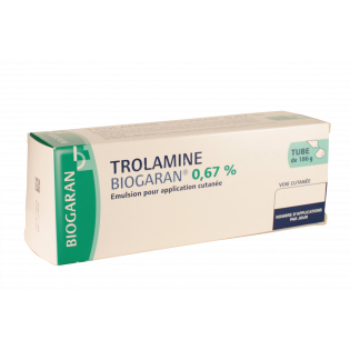 TROLAMINE BIOGARAN 0.67% TUBE 186G 