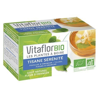 VITAFLOR BIO TISANE CONFORT RESPIRATOIRE THYM 18 SACHETS