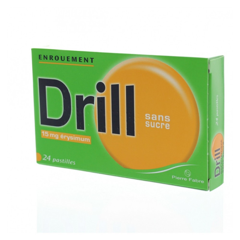 Drill enroument pastilles sans sucre 15mg par 24 Drill enroument pastilles sans sucre 15mg par 24