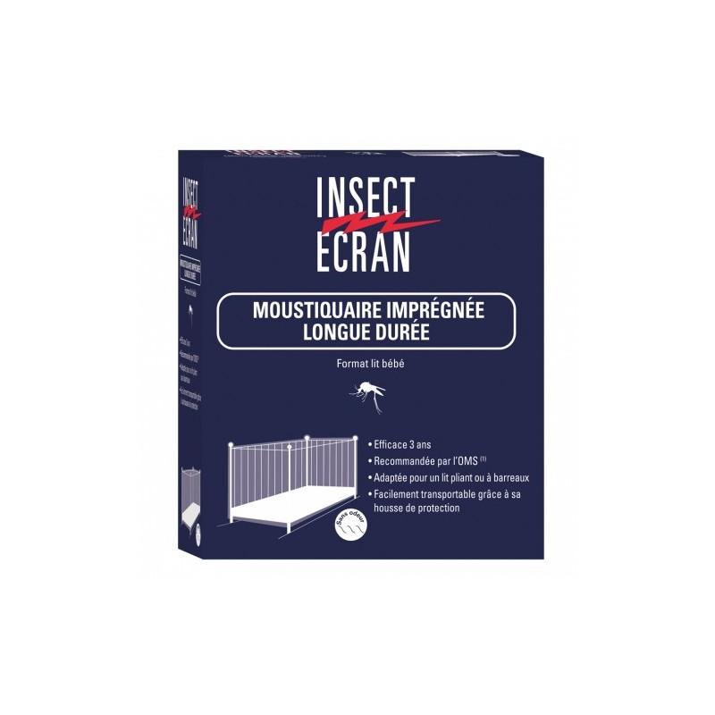 INSECT ECRAN MOUSTIQUAIRE IMPREGNEE LONGUE DUREE FORMAT LIT BEBE SANS ODEUR INSECT ECRAN MOUSTIQUAIRE IMPREGNEE LONGUE DUREE FORMAT LIT BEBE SANS ODEUR