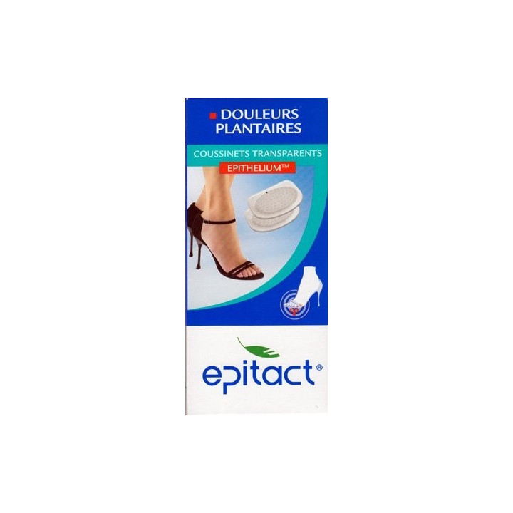 EPITACT PLANTAR PAIN PADS TRANSPARENT 1 PAIR ONE SIZE