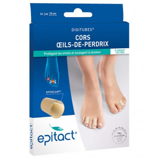 EPITACT DIGITUBES CORS ET OEILS DE PERDRIX 3X10CM TAILLE S