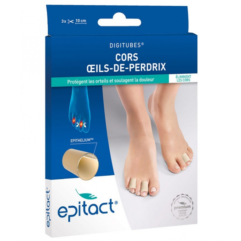 EPITACT DIGITUBES CORS ET OEILS DE PERDRIX 3X10CM TAILLE S