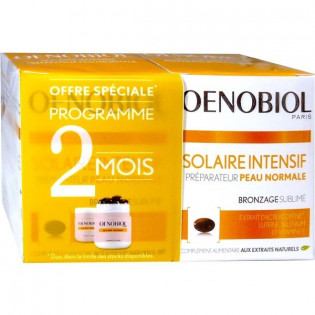 Oenobiol Solaire Intensif Peau Normale. 2 boîtes de 30 capsules