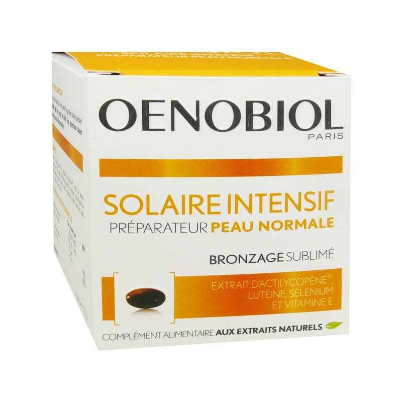 Oenobiol Solaire Intensif Peau Normale 30 Capsules Mon Pharmacien