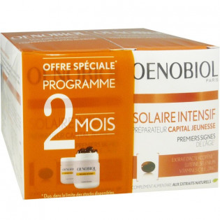 Oenobiol Solaire Intensif peaux sèches. Lot de 2 boites de 30 capsules
