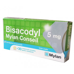 BISACODYL 5MG MYLAN CONSEIL 30 GASTRO-RESISTANT TABLETS