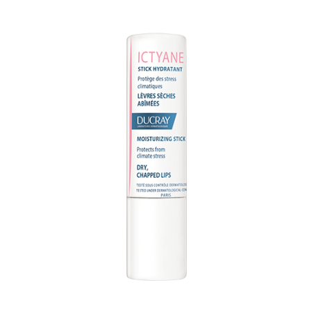 Ducray ICTYANE Stick Hydratant Lèvres sèches. Lot 2 sticks + 1 OFFERT 