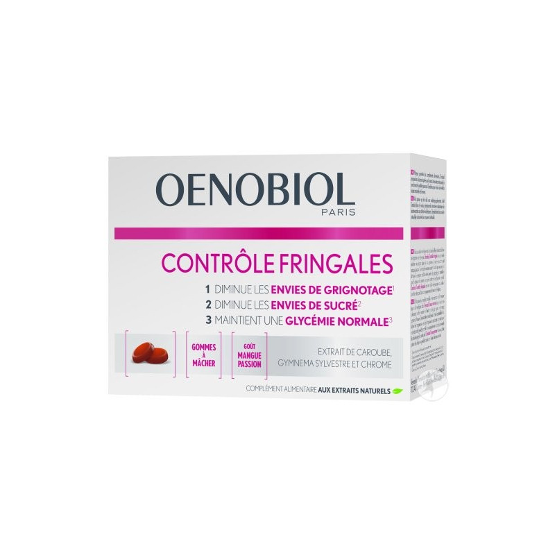OENOBIOL MINCEUR CONTROLE FRINGALES BOITE DE 50 GOMMES OENOBIOL MINCEUR CONTROLE FRINGALES BOITE DE 50 GOMMES