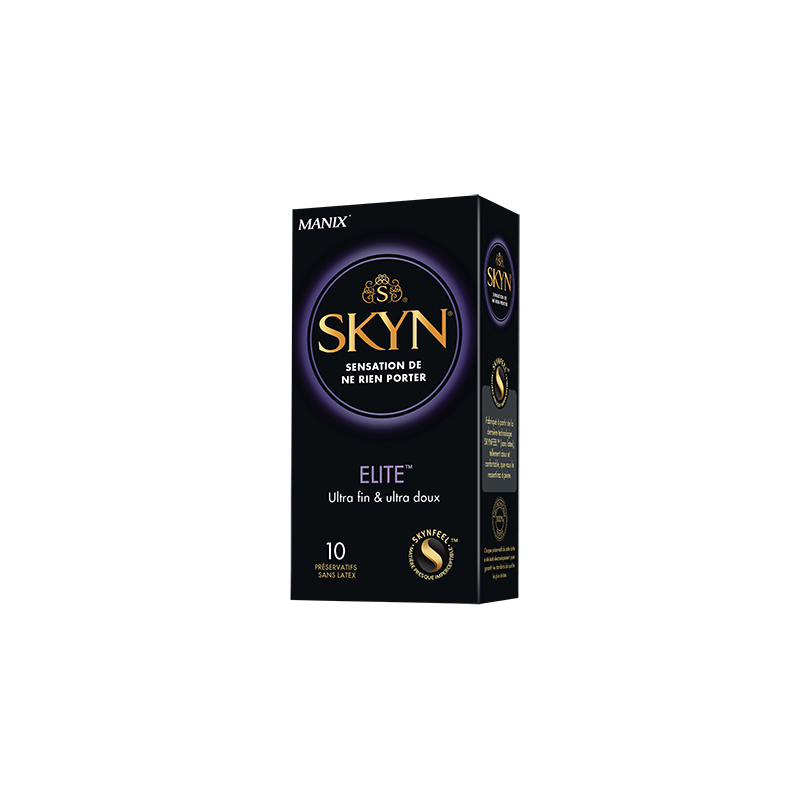 Manix SKYN Elite - Boîte de 10 préservatifs premium sans latex Manix SKYN Elite - Boîte de 10 préservatifs premium sans latex