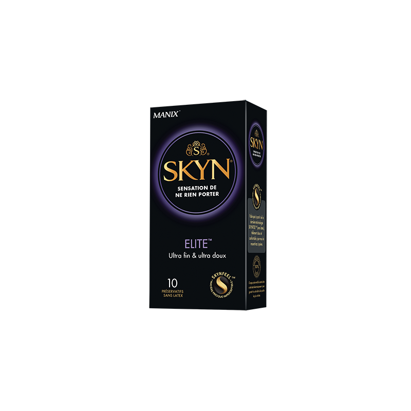 Manix SKYN Elite - Boîte de 10 préservatifs premium sans latex