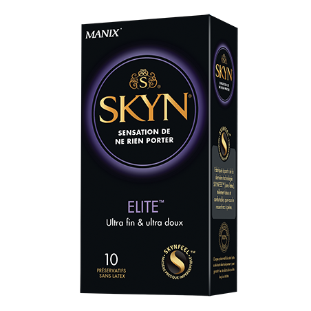 Manix SKYN Elite - Box of 10 premium condoms without latex