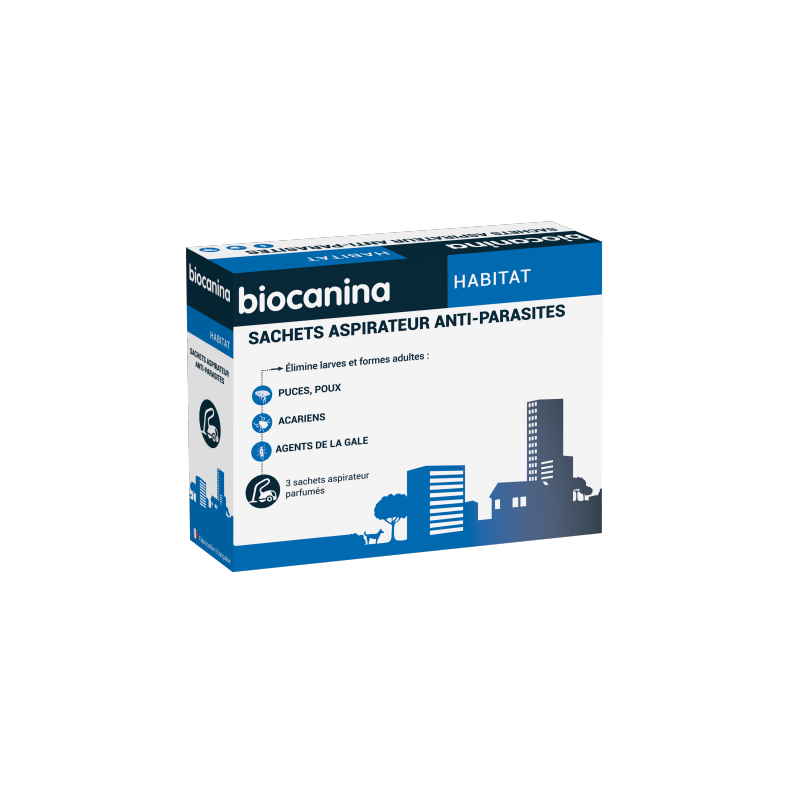 BIOCANINA3 SACHETS ASPIRATEUR PARFUMES ANTI PARASITES BIOCANINA3 SACHETS ASPIRATEUR PARFUMES ANTI PARASITES