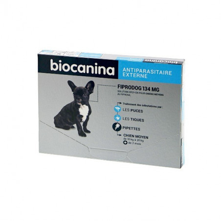 BIOCANINA FIPRODOG 67 MG SOLUTION SPOT ON PETITS CHIENS 