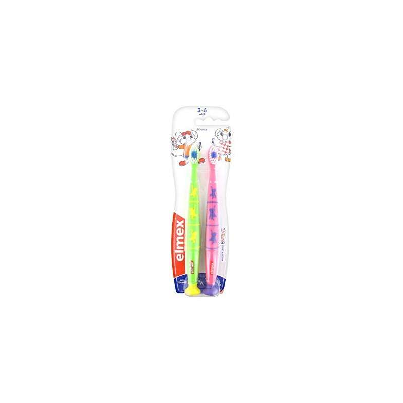 ELMEX SET OF 2 TOOTHBRUSHES 3-6 YEARS SOFT