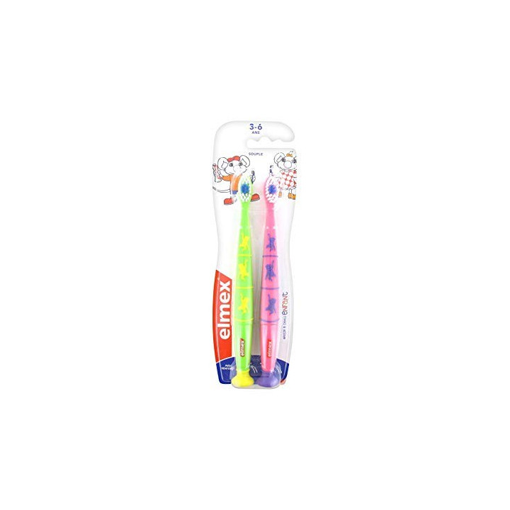 ELMEX SET OF 2 TOOTHBRUSHES 3-6 YEARS SOFT