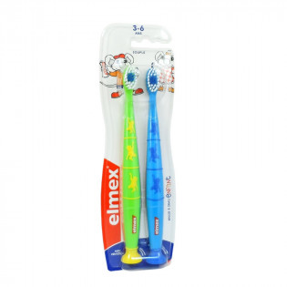 ELMEX SET OF 2 TOOTHBRUSHES 3-6 YEARS SOFT