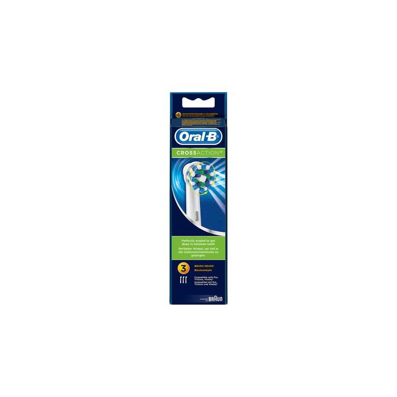 ORAL B 3 BROSSETTES CROSSACTION