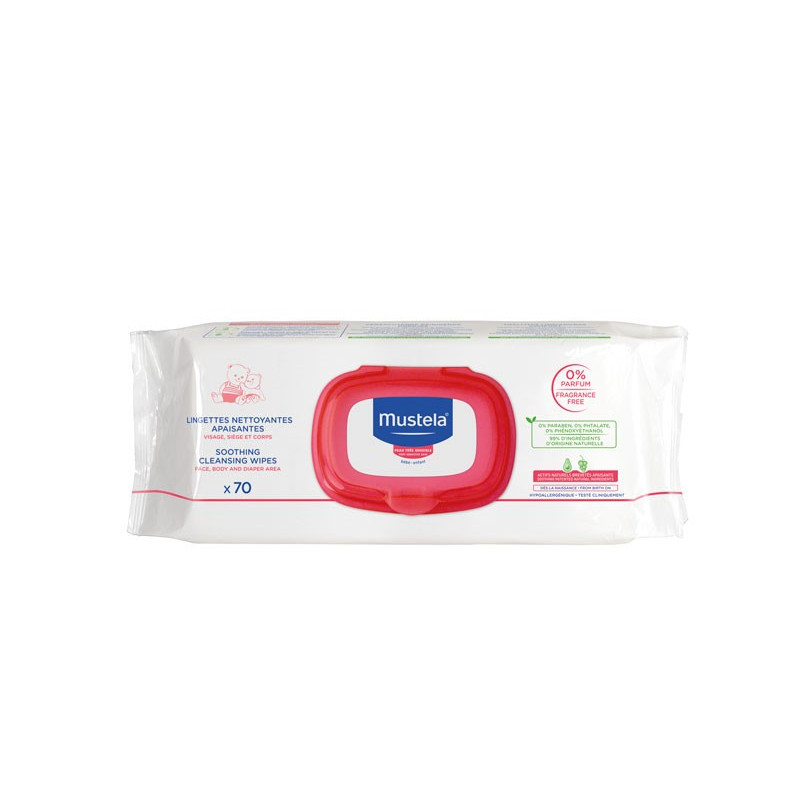 Mustela Bébé Lingettes Dermo-Apaisantes. 70 lingettes Mustela Bébé Lingettes Dermo-Apaisantes. 70 lingettes