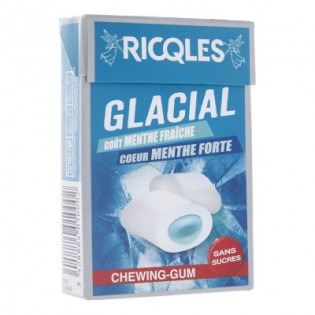 RICQLES CHEWING GUM INTENSE GOUT MENTHE EXTRA FORTE SANS SUCRES 