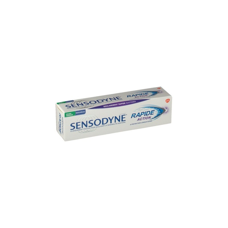 SENSODYNE FAST ACTION LOT OF 2 OF 75 ML 